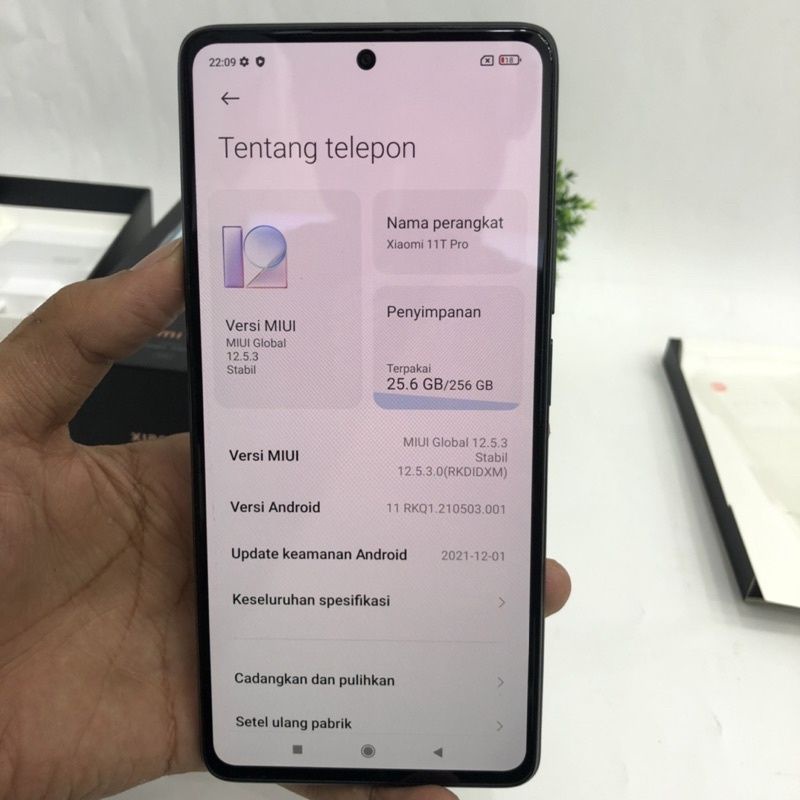 Xiaomi 11T PRO  ram12gb / rom 256gb snapdragon 888+ second