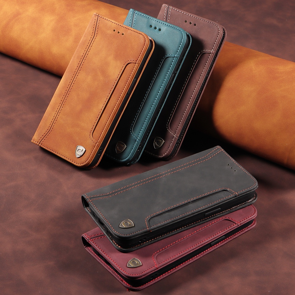 VIVO X70 PRO X80 VIVO X80 PRO VIVO X60 PRO X60 CASEON FLIP WALLET CARD SLOT LEATHER CASE C001
