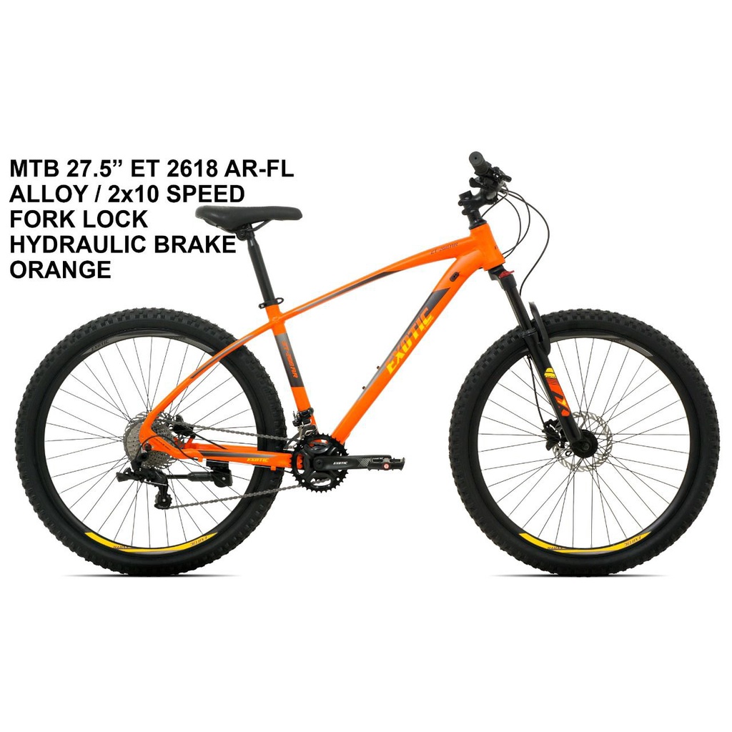 Sepeda Gunung 27.5 Inch MTB EXOTIC 2618 AR Alloy 20 Speed Rem Hidrolik