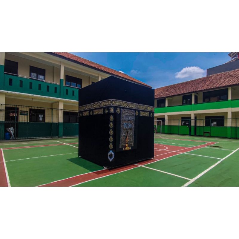 Miniatur Kakbah Ukuran 2 m Fullset Hijir Ismail dan Maqom Ibrahim