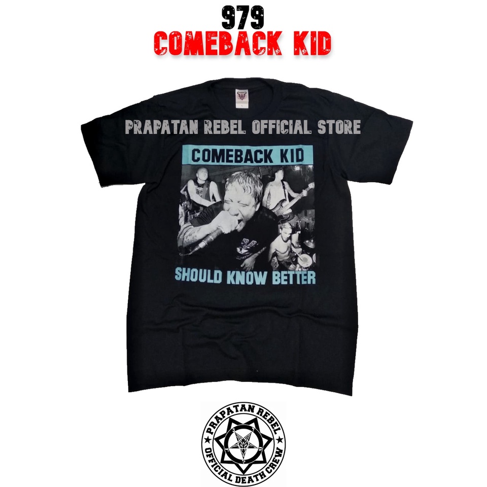 Kaos Pendek Metal Hardcore / Kaos Oblong Metal / Kaos Musik Original PRAPATAN REBEL - COMEBACK KID