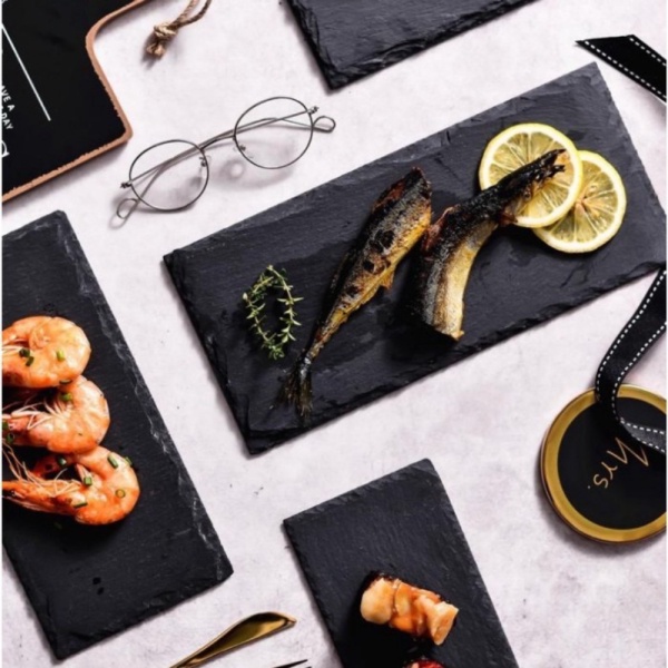

Dijual Sushi Stone Plate / Piring Sushi Stone Hitam / Premium Sushi Plate Diskon