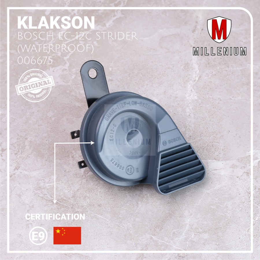 KLAKSON KEONG MOBIL MOTOR BOSCH STRIDER EC-12C WATERPROOF ORIGINAL