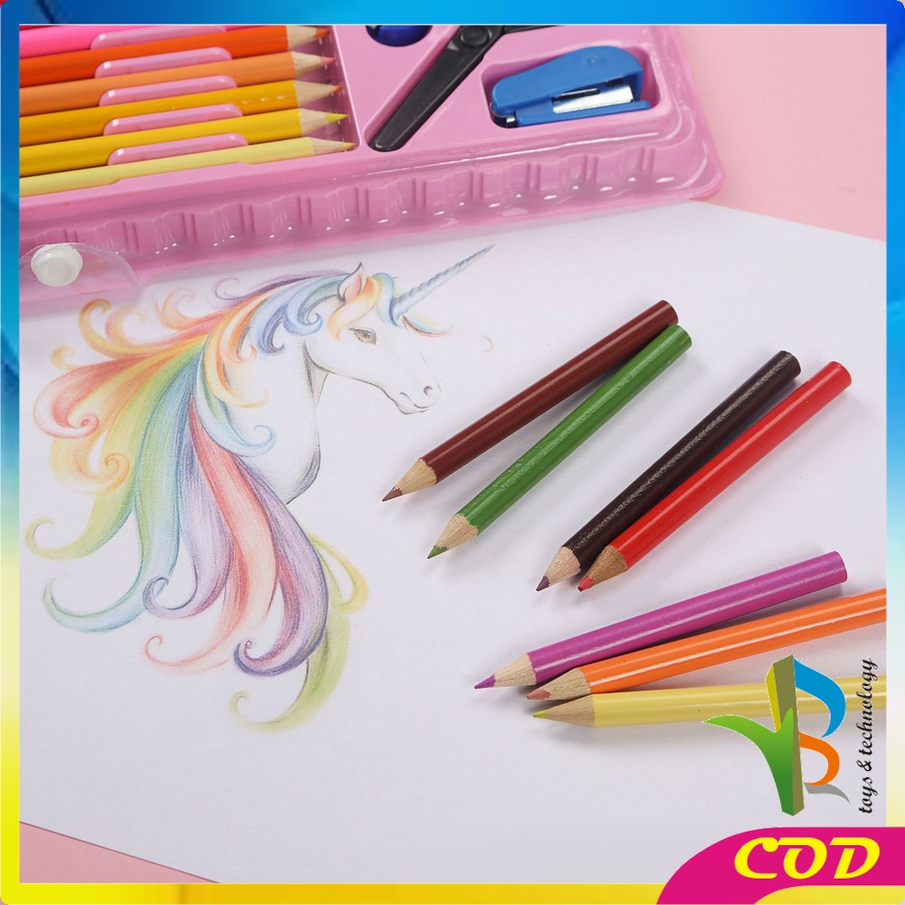 RB-A28 Crayon Set Pensil Warna Isi 150PCS / Alat Tulis Colouring Book / Peralatan Gambar Lukis Mewarnai Anak