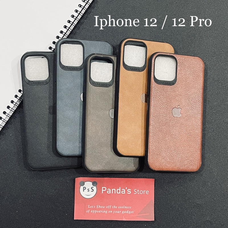 Leather Case Iphone 12, 12 Pro, 12 Pro max Softcase Kulit Elegan Casing Slim Fit