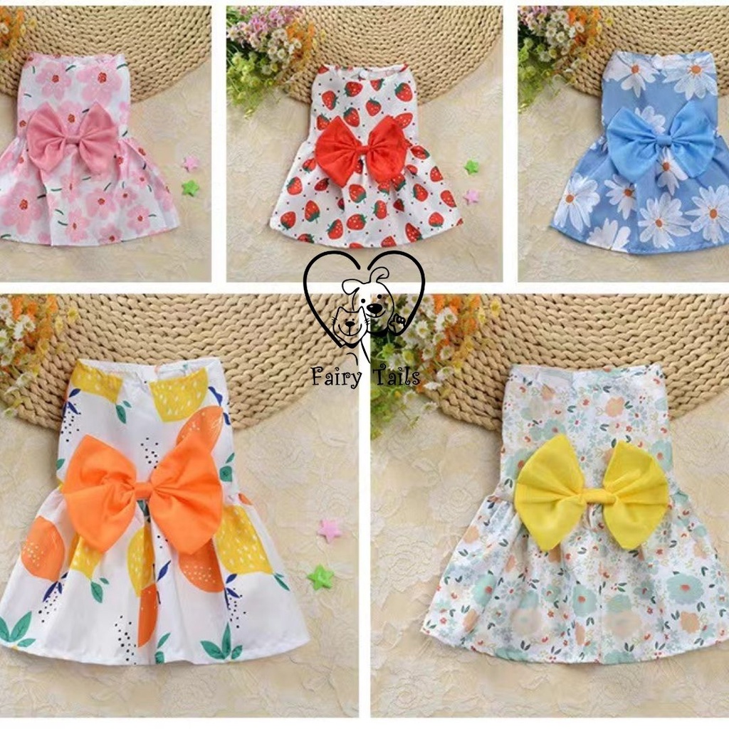 Party Dress Gaun Pesta Untuk Anjing dan Kucing / Clothes Baju Pakaian Anabul / Gown Dress for Pet Dog Cat