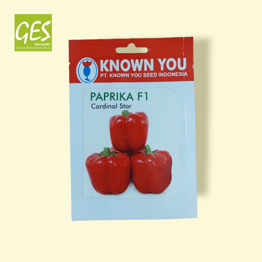 Jual Bibit Benih Paprika F1 Cardinal Star Known You Seed Indonesia Shopee Indonesia