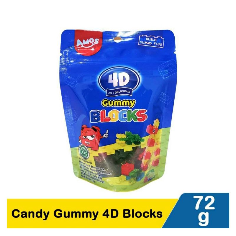 

Amos Candy Gummy 4D Blocks 72G