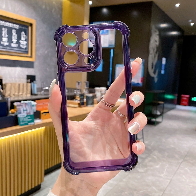 Soft Case Silikon Transparan Untuk Iphone 14 13 Pro Max 12 11 Pro Max X Xr Xs Max 7 8 Plus SE 2020