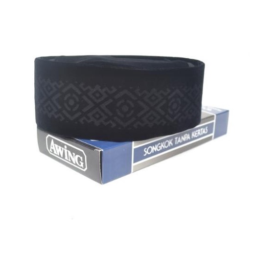 Songkok Hitam Awing Motif Laser Kopiah Awing Original - 5