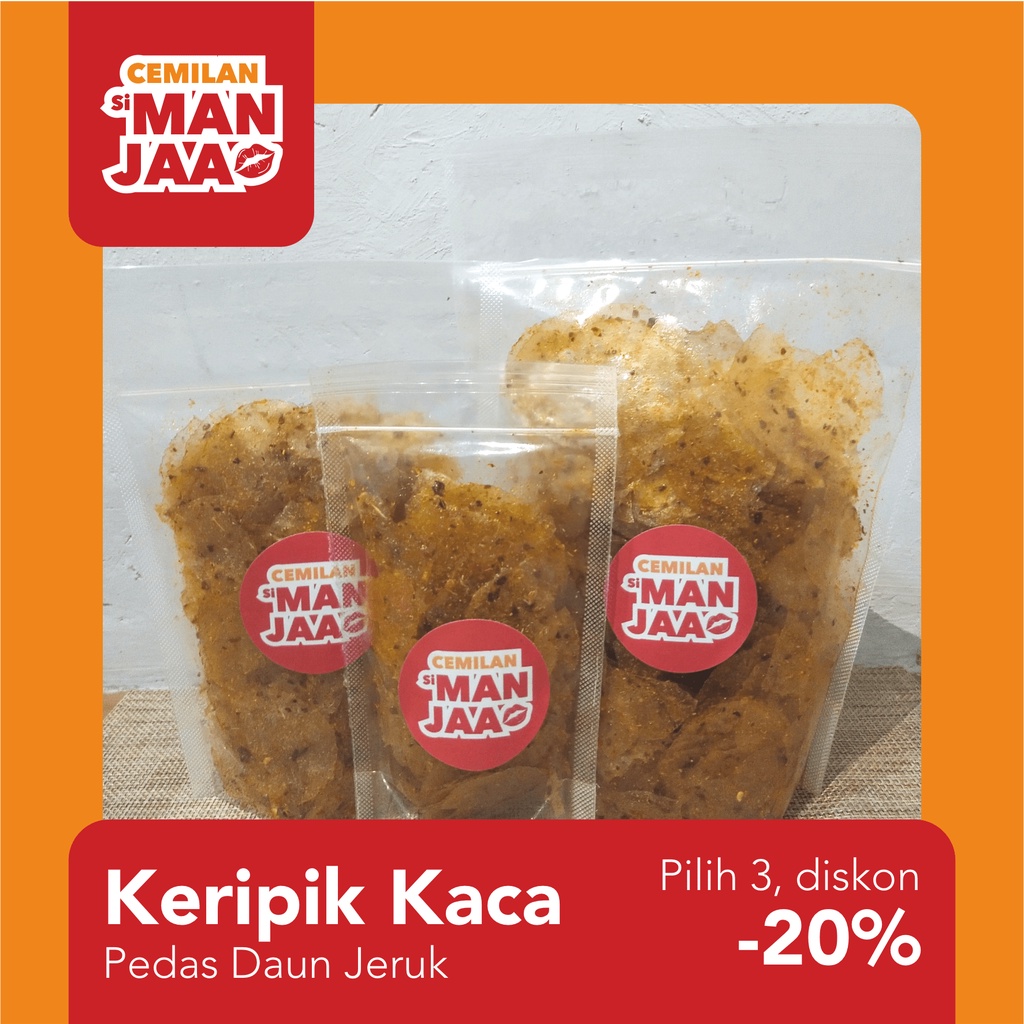 

Keripik Kaca Pedas Daun Jeruk