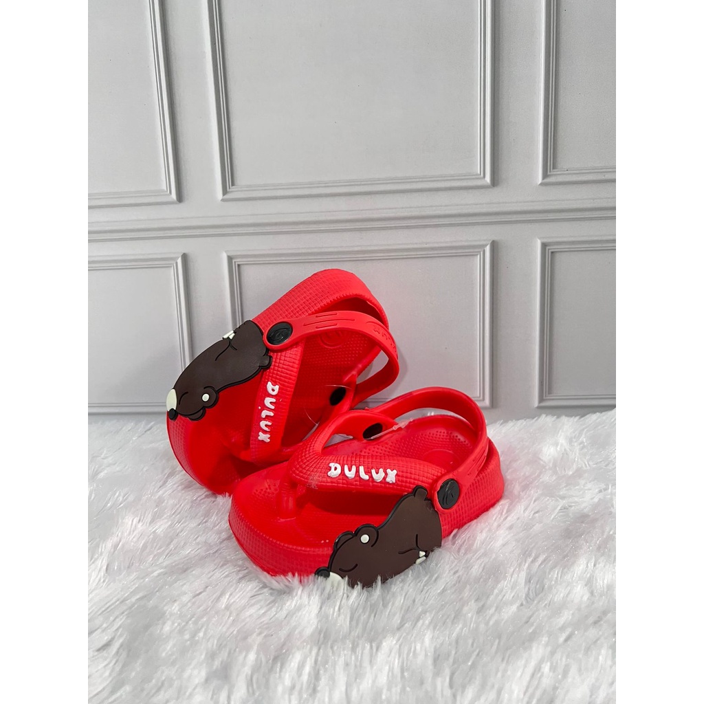 DX-510E Sandal Jepit Anak Perempuan Cewek Karakter Bebek / Sandal Jepit Bayi &amp; Balita Merek Dulux Ukuran 20-25