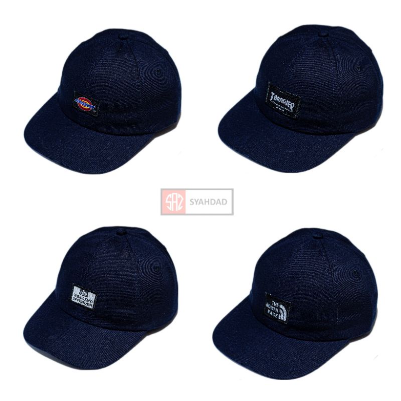 TOPI PRIA DISTRO ORIGINAL TOPI BASEBALL PRIA WANITA BORDIR TERBARU WARNA NAVY