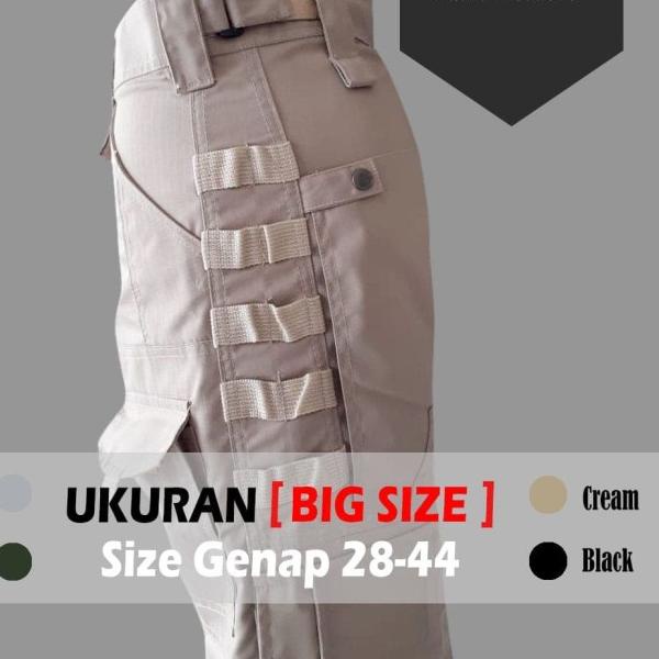 CELANA KITANICA TACTICAL PANTS - Hitam, 28