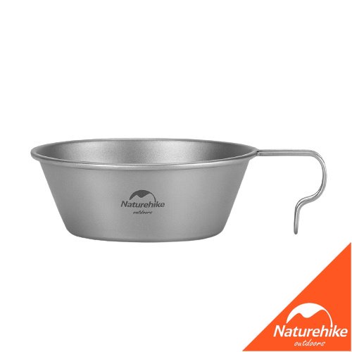Naturehike NH21CJ010 Mangkuk Titanium Panci Alat Masak Camaping Hiking Gunung Portable Cooking Set