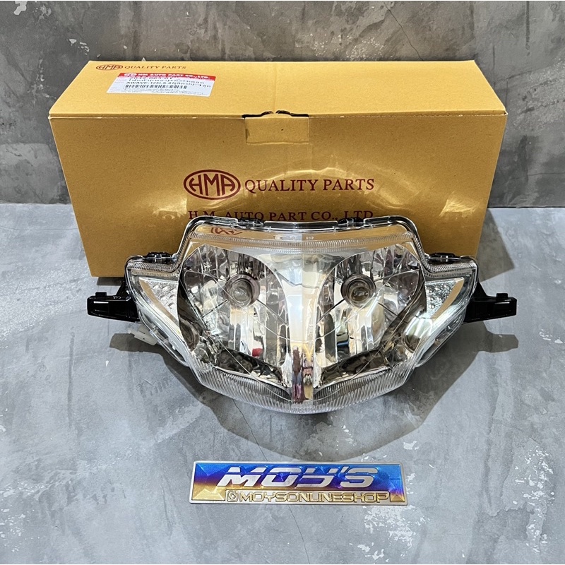 REFLEKTOR LAMPU DEPAN WAVE 125 SUPRA 125 CLEAR DAN SMOKE BLUE HMA ORIGINAL THILAND