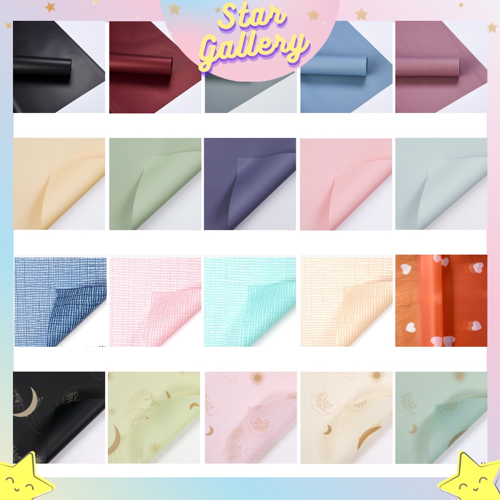

Kertas Bunga Buket Satin Motif Galaxy Flower Wrapping Paper Cellophane Kertas Buket Florist 6089 - 6095