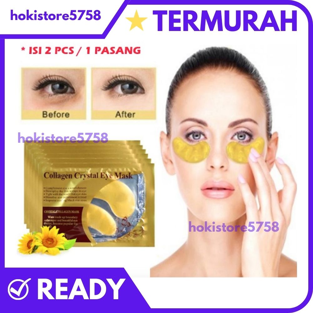 1 PASANG Masker Mata COLLAGEN CRYSTAL GOLD EYE BAG MASK EYEMASK Kantong Black Panda Anti Aging Wrink