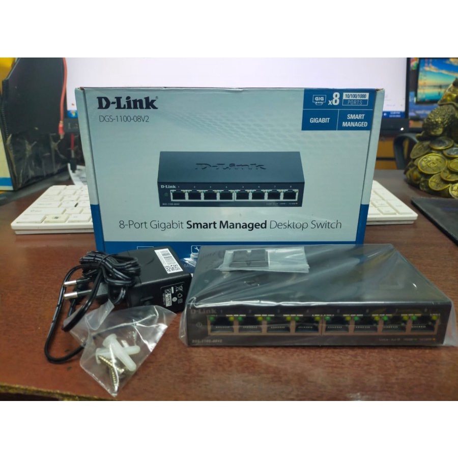 D-Link DGS-1100-08 8-Port Layer 2 Lite Smart Managed Gigabit Switch