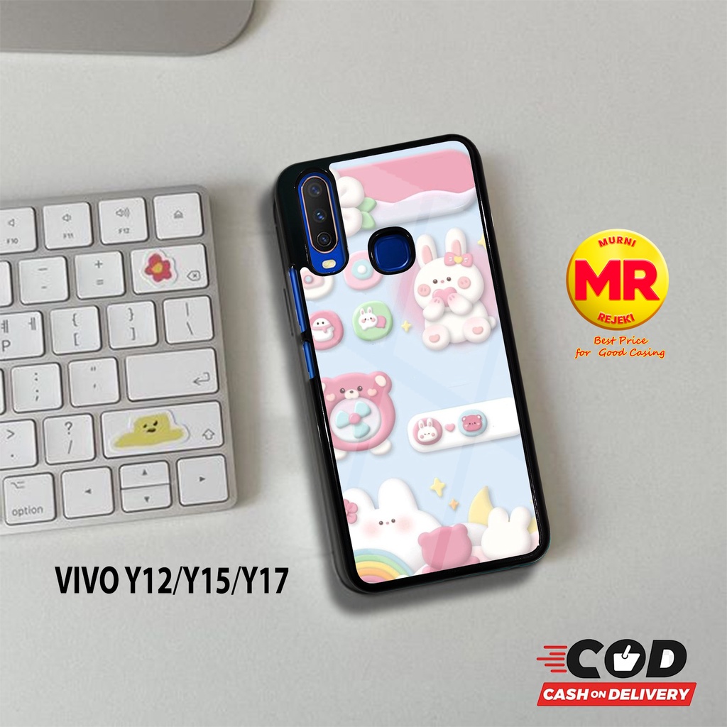 CASE VIVO Y12 Y15 Y17 - CASING VIVO Y12 Y15 Y17 -  MOTIF  CUTE 002 Murni case - casing aero - softca