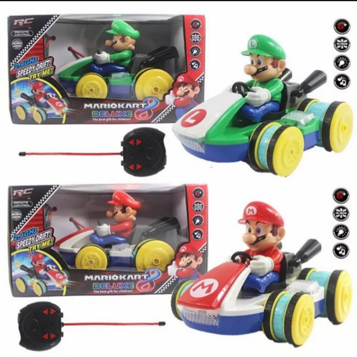 Mario Kart Deluxe 8 Remote Control Car Toys Mainan Mobil Mario Luigi