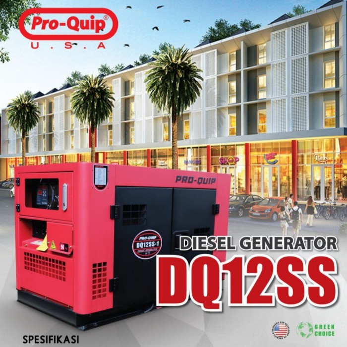 Genset Diesel Silent 10000 Watt PROQUIP DQ12SS Genset Solar 10Kw Silen