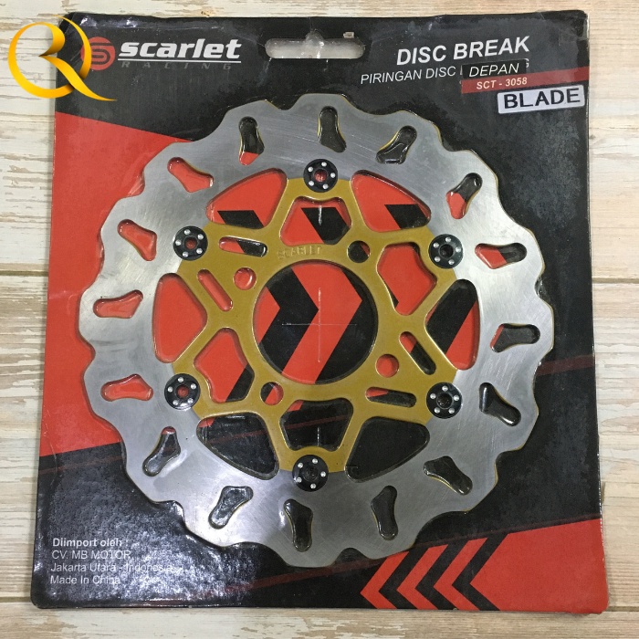 Piringan Piring Depan Cakram Disk Disc Brake Front Std Variasi 3058 BLADE Merek SCARLET