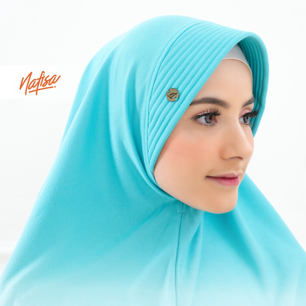 Jilbab Instan Bergo Nafisa ASHA PREMIUM | Hijab Instan Bergo Pad Kecil Antem Minang Polos Kerudung Instan Ukuran Kaos TC