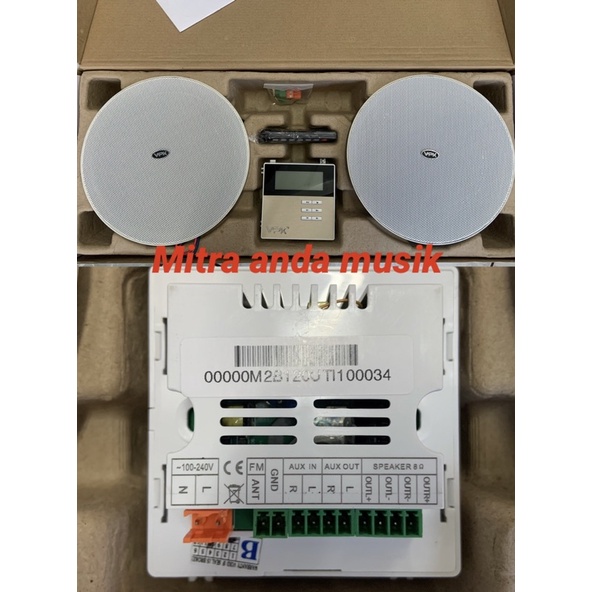 Sound system rumah ceiling speaker amplifier vpk cs226s usb bluetooth