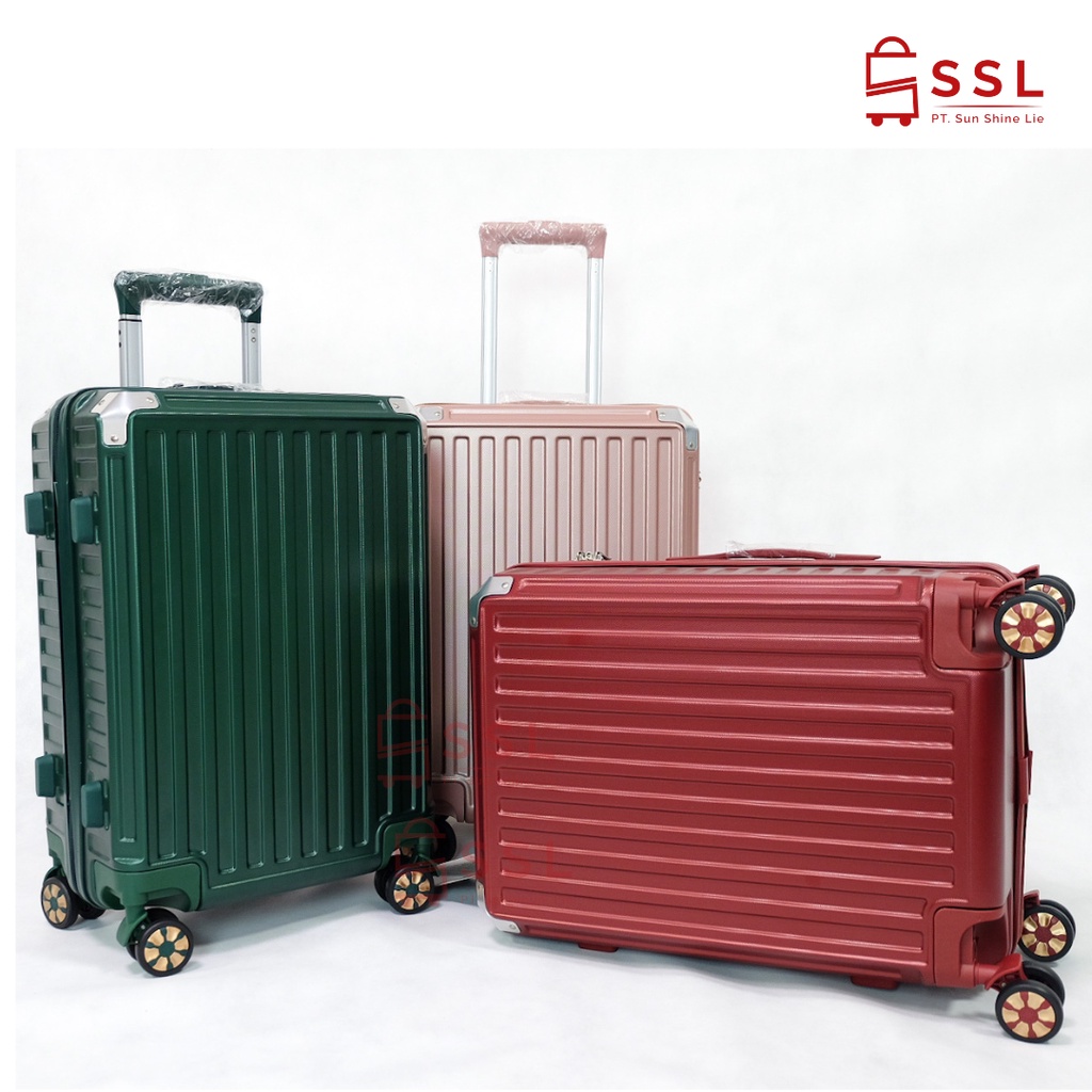 TAS KOPER PREMIUM TRAVEL CROSS 022-B KUNCI TSA 20 INCH HARDCASE RODA SILENT BAHAN PC TEBAL TIDAK MUDAH PECAH RESLITING ANTI MALING KOPER CABIN