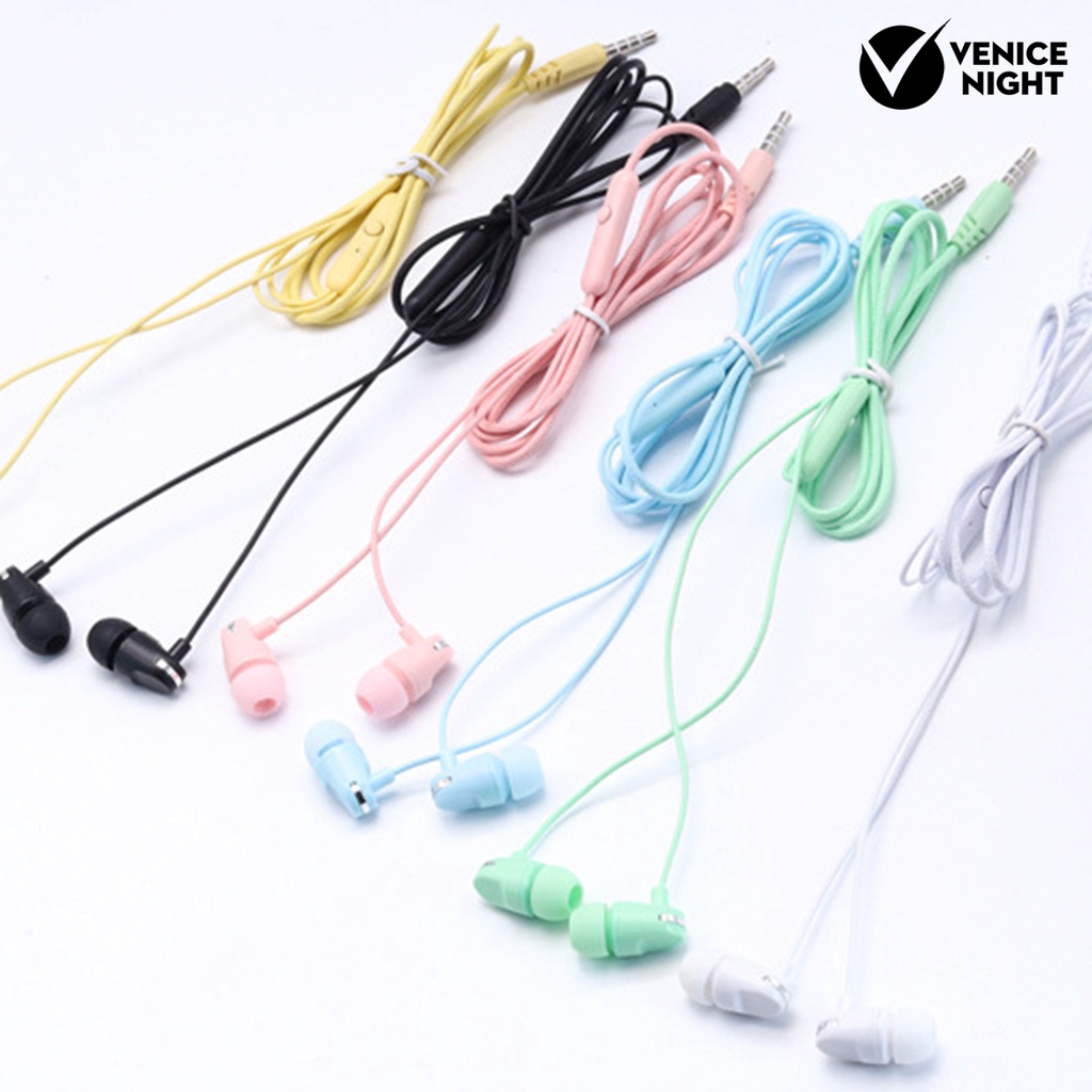 (VNEP) (Berkabel) L104 Universal 3.5mm Dynamic Heavy Bass Sport In-ear Earphone dengan Mic