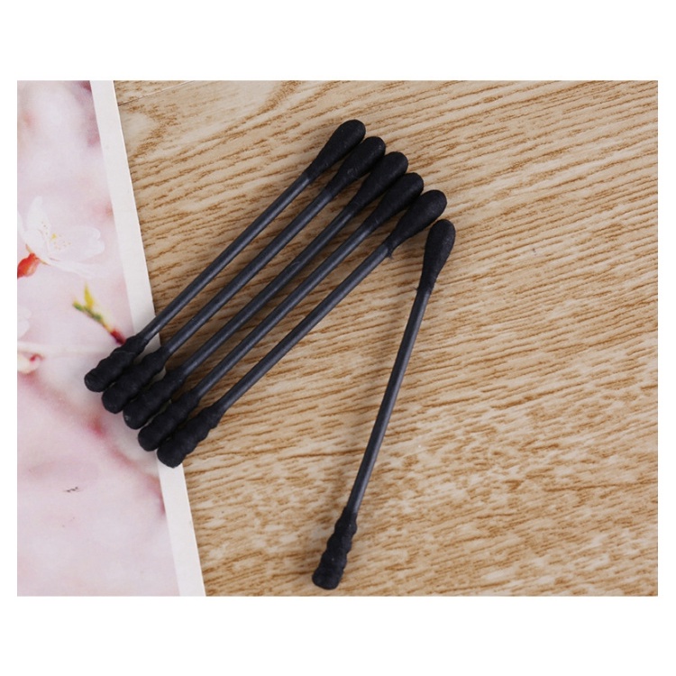 Cotton Bud Box Hitam A653 Cotton Swab Black Bersih Steril Cotton Swabs