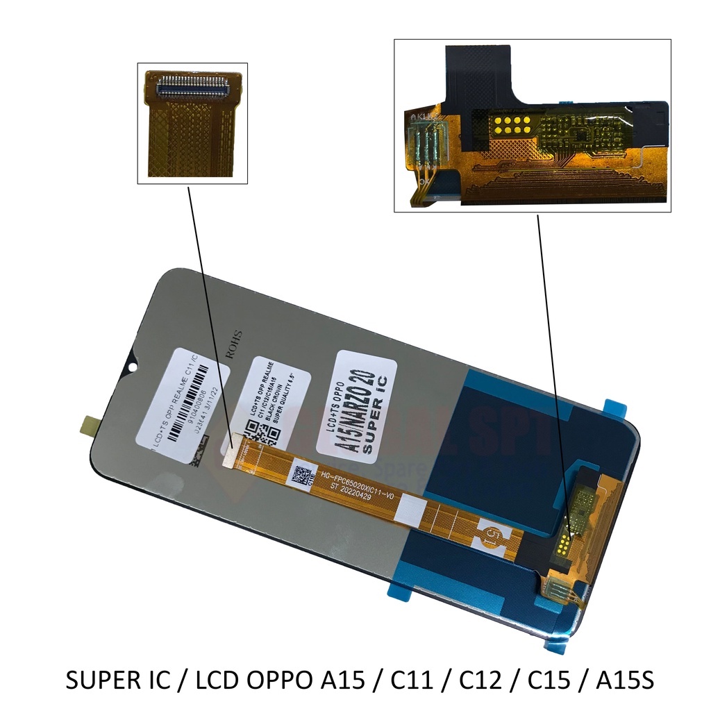 SUPER IC / LCD TOUCHSCREEN OPPO A15 / C11 2020 / C12 / C15 / A15S