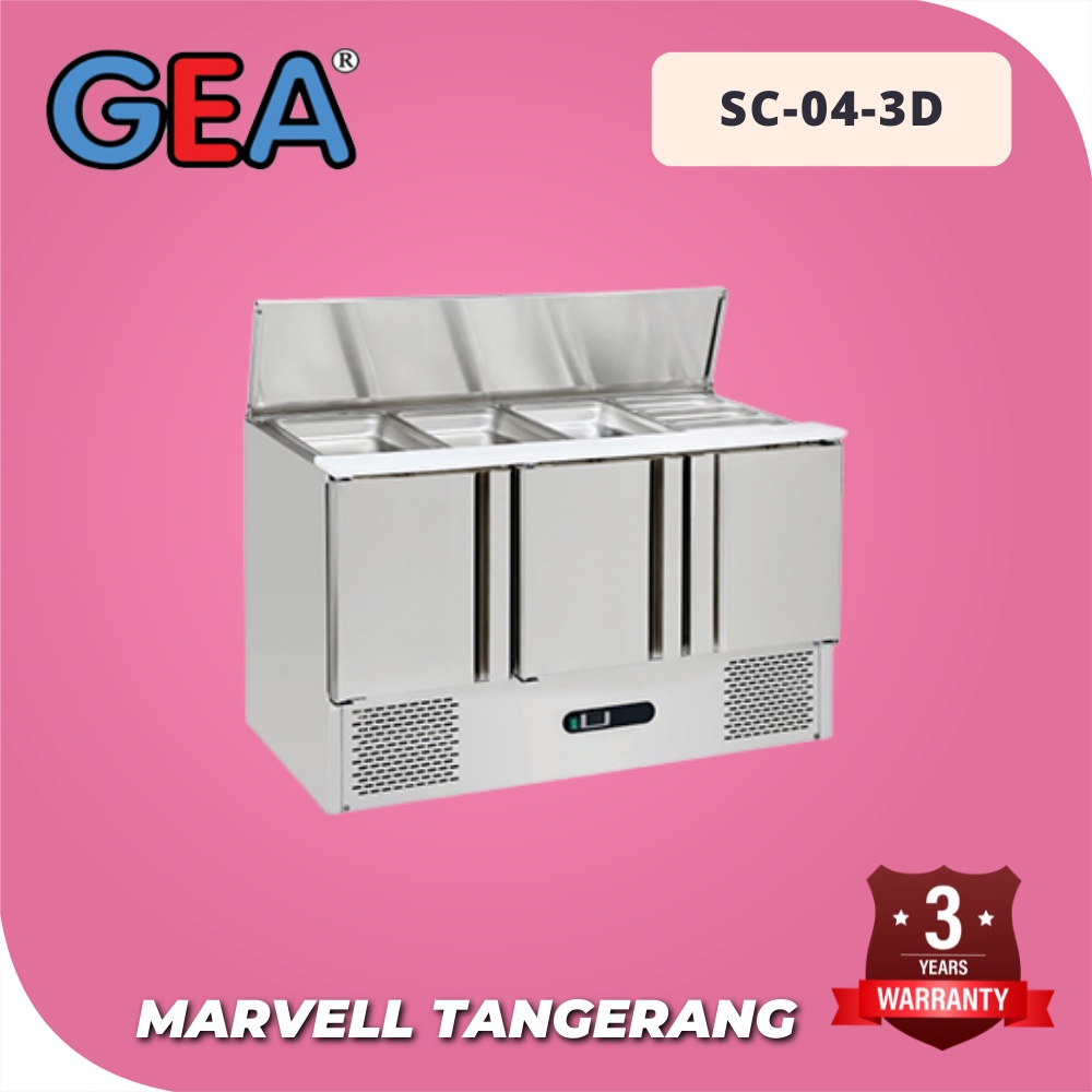 Gea SC-04-3D Under Counter Chiller For Salads & Pizza