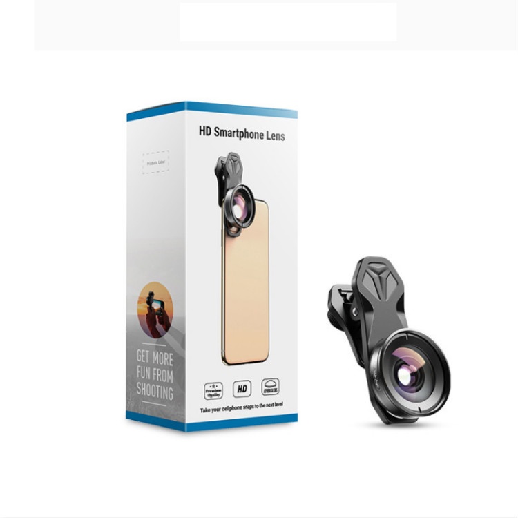 APEXEL Lensa Kamera Smartphone Universal Clip 170 Super Wide Angle Lens - APL-HB170 - Black