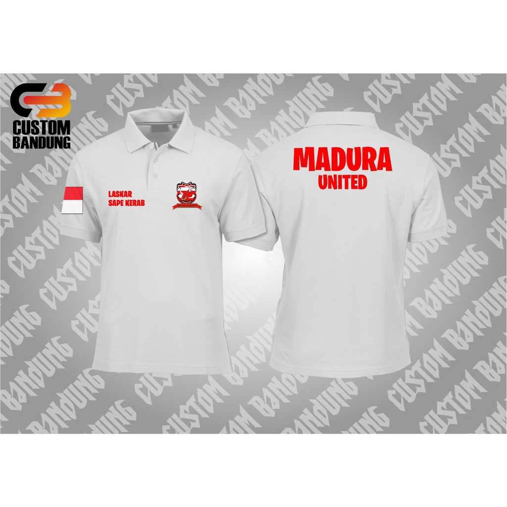 KAOS POLO MADURA UNITED INDONESIA / KAOS GAME / BAJU KAOS CLUB MOTOR/ KAOS DISTRO/ KAOS KOMUNITAS/ KAOS CUSTOM/ KAOS MURAH /COMBED 30S LEMBUT NYAMAN DIPAKAI/ KAOS KEREN/ KAOS PREMIUM QUALITY