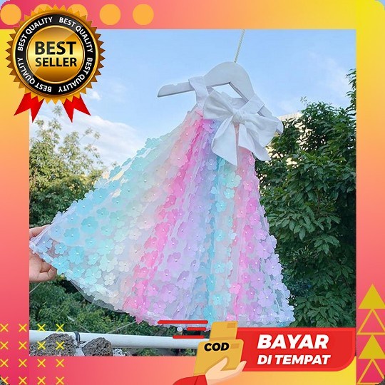 Dress Model Korea Anak Cewek Import Usia 1 2 3 4 5 6 Tahun Baju Pesta Anak Cewek Model Kekinian Baha