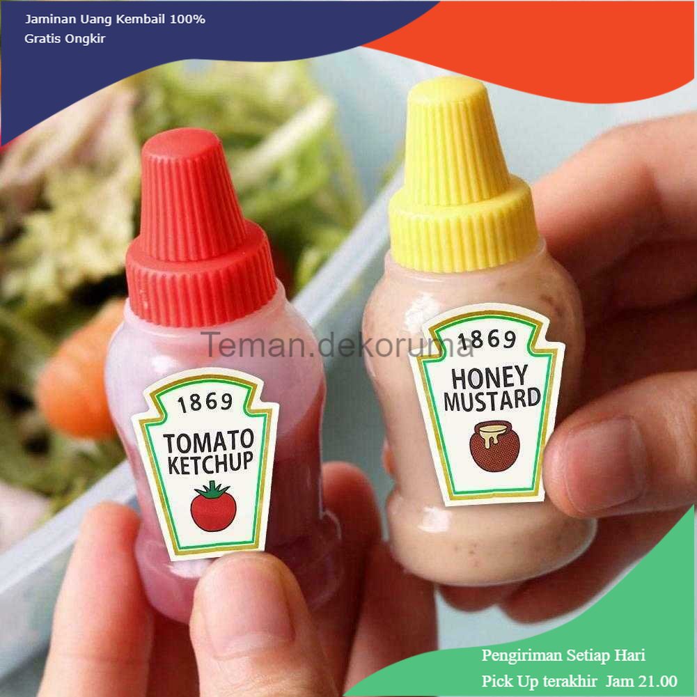 TD - PR HouseGood Botol Saos Mini Tomato Ketchip Sauce Bottle 25ml 2PCS - HG25