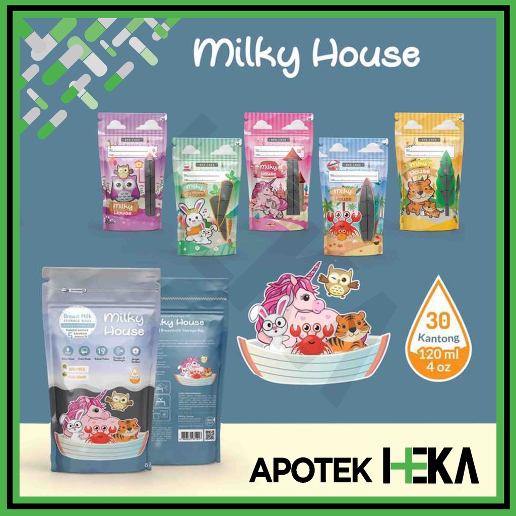 Milky House Kantong ASI 120 ml isi 30 pcs - Breast Milk Storage Bags (SEMARANG)