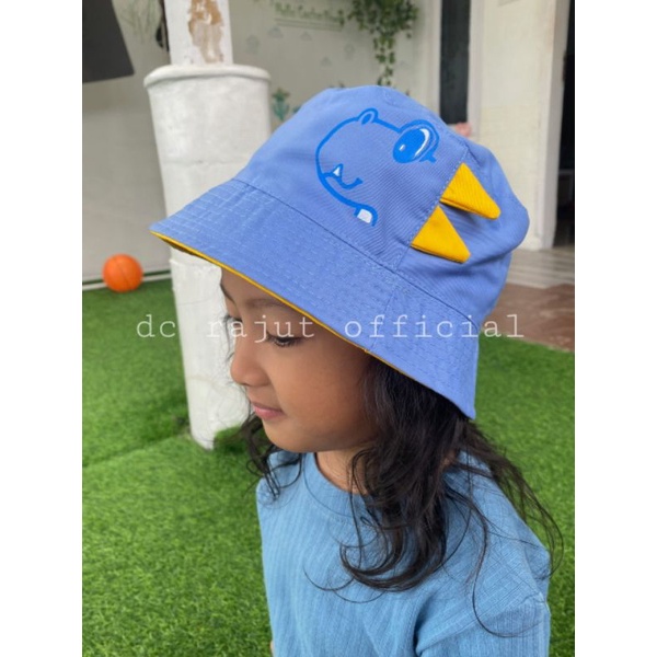 bucket hat anak dino