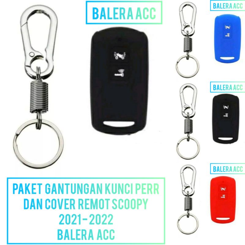 Paket gantungan kunci Peer Dan Cover remot scoopy 2021 - 2022