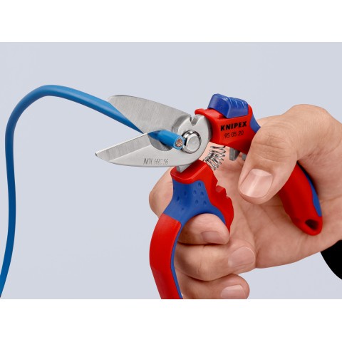 

KNIPEX 95 05 20 SB Gunting Potong Kabel Angled Electricians' Shears
