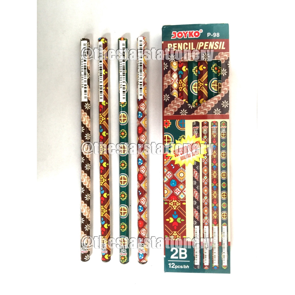 

(1 Biji) Pensil Joyko 2B P-98 Batik / Pensil Joyko 2B P-98 (1 Biji)