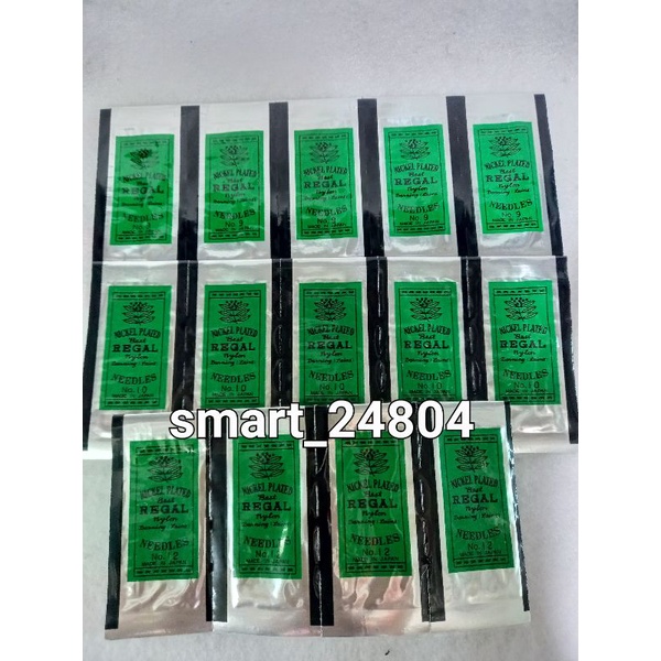 Jarum Regal/Jarum Payet No 9,10,12 Made In Japan/2Bks