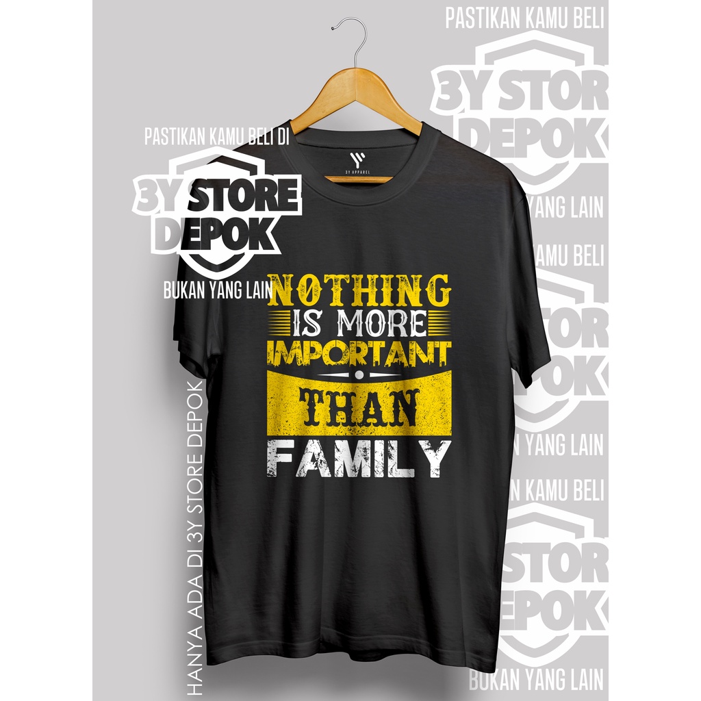 KAOS SANTAI KATA BIJAK DEMI KELUARGA / PRIA/WANITA/ANAK - 3Y STORE DEPOK