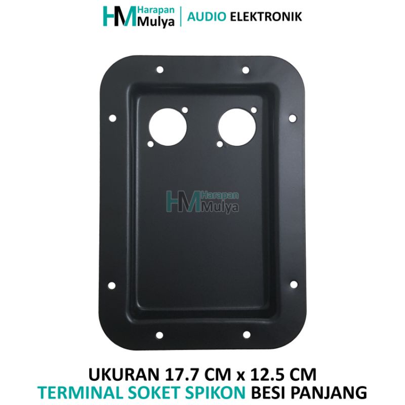 Terminal Soket Spikon Besi Panjang / Dudukan Plat Socket Spicon Box Speaker