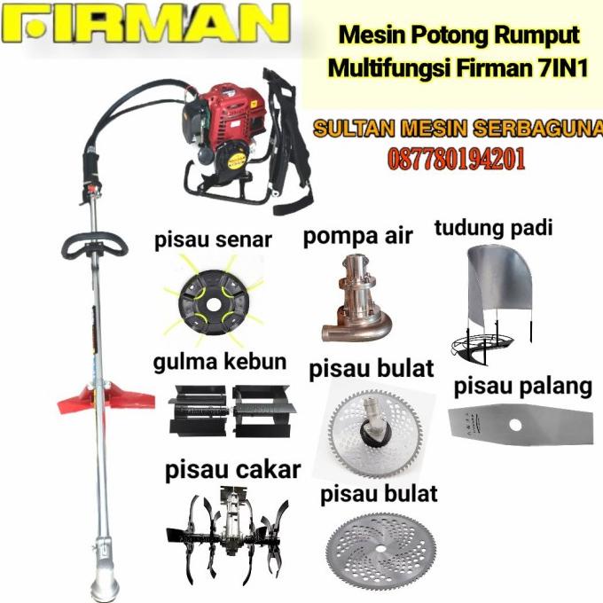 Mesin potong rumput 4 tak | Firman 4 tak 7IN1 siap pakai barang laris