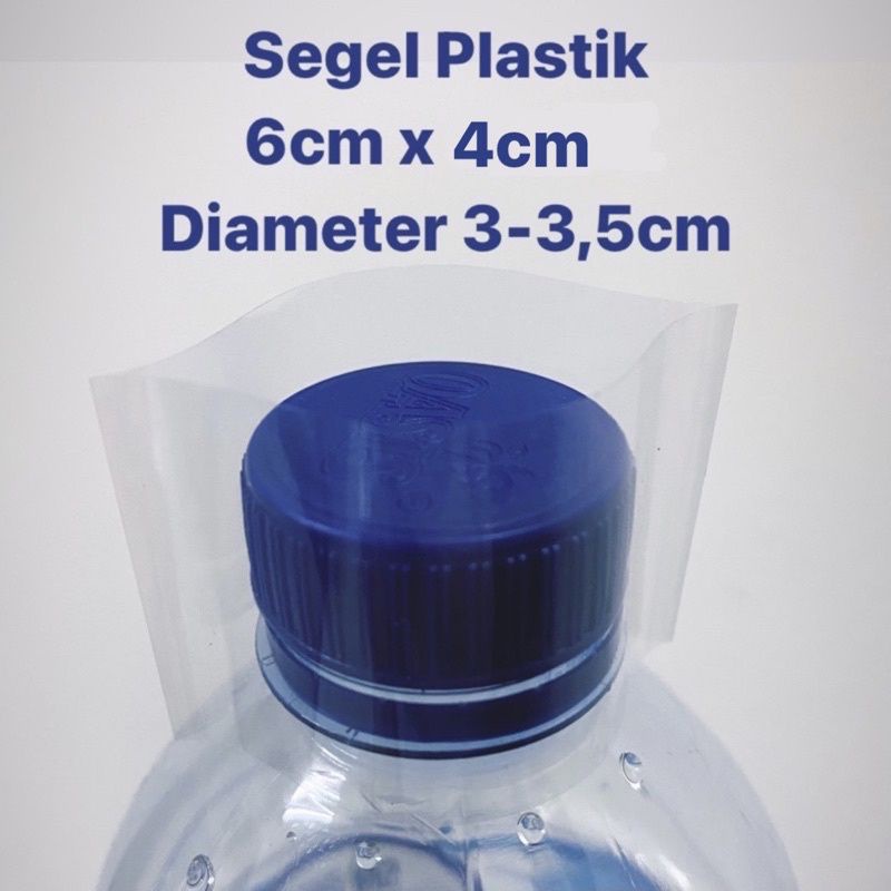 plastik segel tutup botol isi 100 pcs