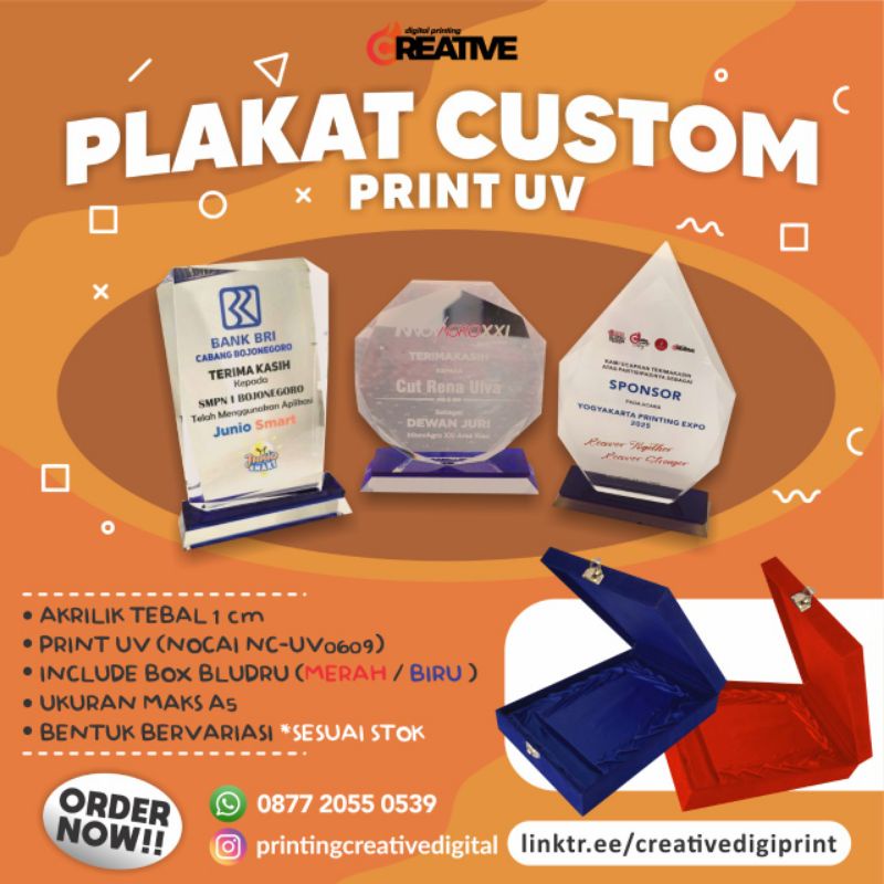 

PLAKAT PENGHARGAAN AKRILIK