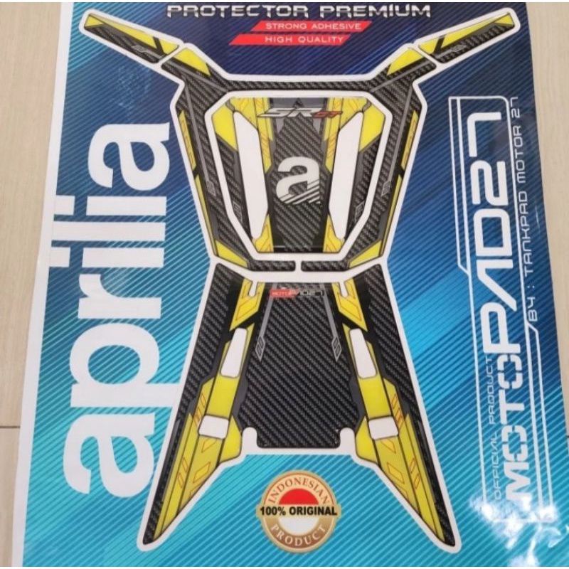 Stiker deck pad Aprilia sticker Tankpad resin premium APRILIA SR-GT200